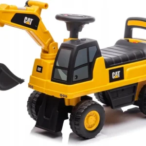 Koparka Caterpillar – Jeździk / Odpychacz z ruchomą łyżką i dźwiękami