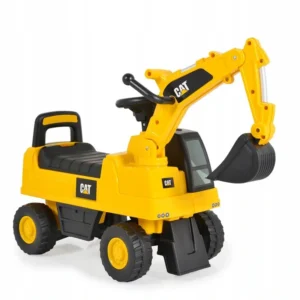 Koparka Caterpillar – Jeździk / Odpychacz z ruchomą łyżką i dźwiękami