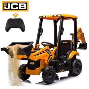 Koparka Ładowarka JCB 4w1 na akumulator dla dziecka 12V 12Ah moc 90 WAT