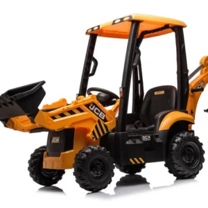 Koparka Ładowarka JCB 4w1 na akumulator dla dziecka 12V 12Ah moc 90 WAT