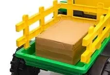 Duży Traktor na akumulator z przyczepką – pilot, LED, dźwięki, 152 cm