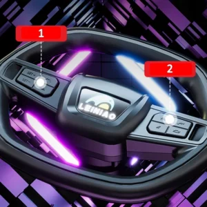 Mercedes Cabrio – Auto na akumulator 4 silniki, z pilotem i funkcją bujaka