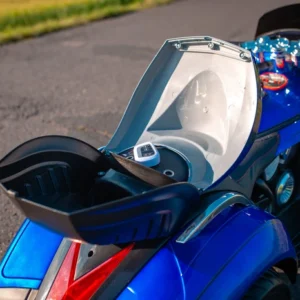 Duży Motorek Trójkołowy na Akumulator 12V 7Ah – koła EVA, skóra, LED