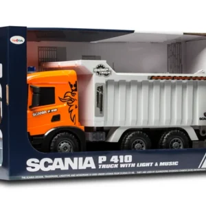 DUŻA SCANIA P 410 ciężarówka XXL Wywrotka Dump Truck światła Gigant 50cm
