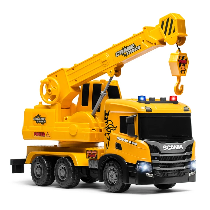 WIELKA SCANIA P 410 ciężarówka XXL TIR DŻWIG GIGANT 53cm otwierana kabina