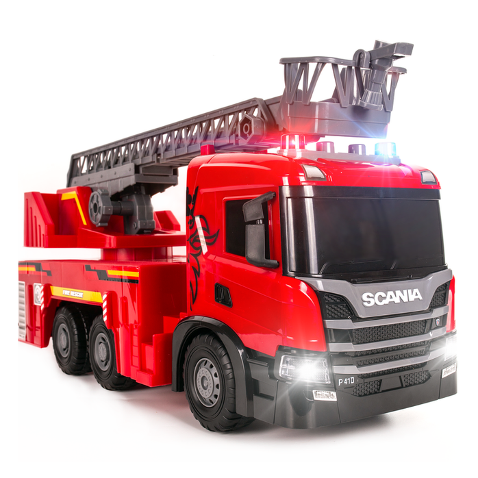 DUŻA SCANIA P 410 ciężarówka XXL TIR Straż Pożarna światła GIGANT 52cm