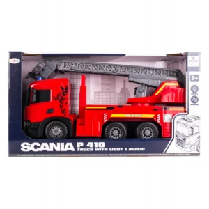 DUŻA SCANIA P 410 ciężarówka XXL TIR Straż Pożarna światła GIGANT 52cm