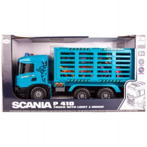 DUŻA SCANIA P 410 ciężarówka XXL TRANSPORT ZWIERZĄT światła i Gigant 50 cm