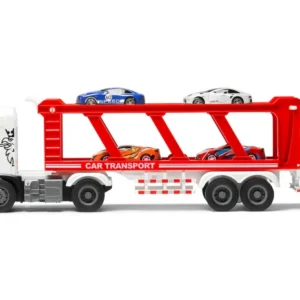 SCANIA P 410 ciężarówka LAWETA Z AUTAMI napęd frykcyjny światła dźwięki