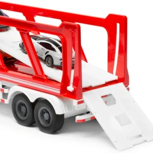 SCANIA P 410 ciężarówka LAWETA Z AUTAMI napęd frykcyjny światła dźwięki