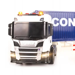 SCANIA P 410 ciężarówka KONTENER MORSKI napęd frykcyjny światła dźwięki