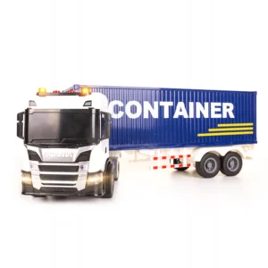 SCANIA P 410 ciężarówka KONTENER MORSKI napęd frykcyjny światła dźwięki