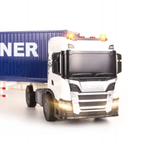 SCANIA P 410 ciężarówka KONTENER MORSKI napęd frykcyjny światła dźwięki