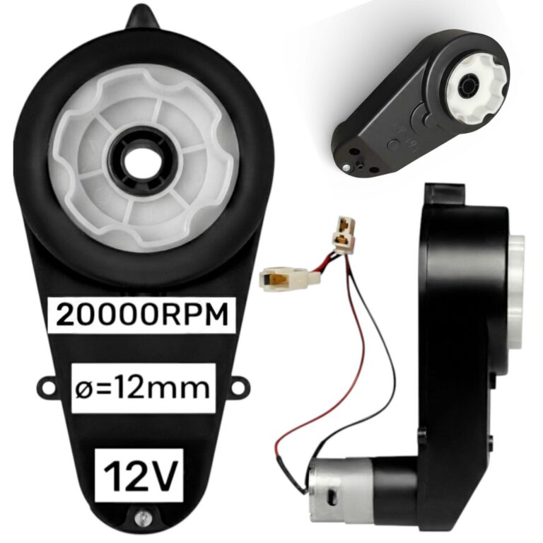 PRZEKŁADNIA Z SILNIKIEM 12V/20000rpm/45W Silnik Napęd do auta na akumulator