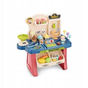 Sklep Supermarket Wózek na Zakupy Lody Słodycze + 40 elementów Joy4kids