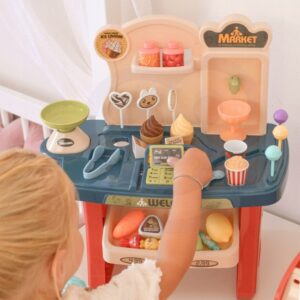 Sklep Supermarket Wózek na Zakupy Lody Słodycze + 40 elementów Joy4kids