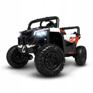 BUGGY UTV QUAD Joy4kids 4X45 WAT na akumulator LED-y Pilot kanapa skóra