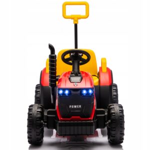 Traktorek elektryczny z przyczepką i dyszlem 12V7ah Pilot Światła LED