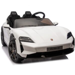 PORSCHE TAYCAN TURBO S 24V9ah Auto na akumulator dla dzieci Skóra Koła EVA