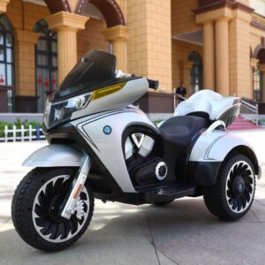 Wielki Motor Trójkołowy na akumulator 12V 7AH miękkie koła EVA Skóra