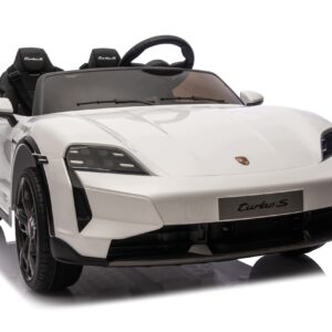 PORSCHE TAYCAN TURBO S 24V9ah Auto na akumulator dla dzieci Skóra Koła EVA