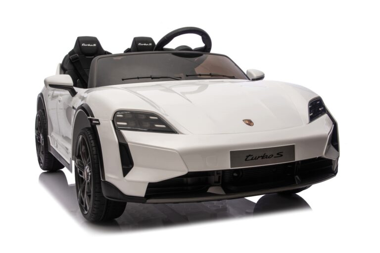 PORSCHE TAYCAN TURBO S 24V9ah Auto na akumulator dla dzieci Skóra Koła EVA
