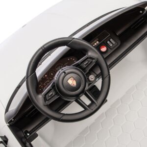 PORSCHE TAYCAN TURBO S 24V9ah Auto na akumulator dla dzieci Skóra Koła EVA