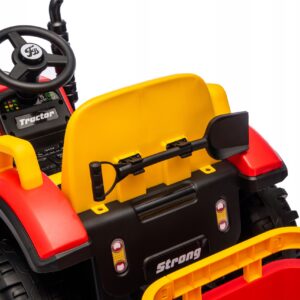 Traktorek elektryczny z przyczepką i dyszlem 12V7ah Pilot Światła LED