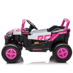 BUGGY UTV QUAD Joy4kids 4X45 WAT na akumulator LED-y Pilot kanapa skóra