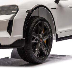 PORSCHE TAYCAN TURBO S 24V9ah Auto na akumulator dla dzieci Skóra Koła EVA