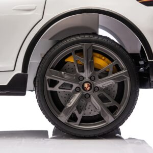 PORSCHE TAYCAN TURBO S 24V9ah Auto na akumulator dla dzieci Skóra Koła EVA
