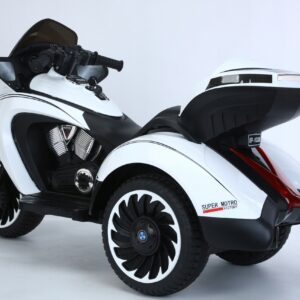 Wielki Motor Trójkołowy na akumulator 12V 7AH miękkie koła EVA Skóra