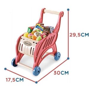 Sklep Supermarket Wózek na Zakupy Lody Słodycze + 40 elementów Joy4kids