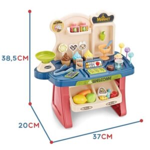 Sklep Supermarket Wózek na Zakupy Lody Słodycze + 40 elementów Joy4kids